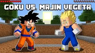 Minecraft Move x Funny Battle: Goku vs  Majin Vegeta.