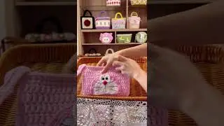 Crochet mini phone bag and card case-YarnEden