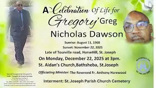 Live Stream of Funeral Service for Gregory 