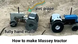How to make Massey 385 tractor |fully hand made |pvc pippe 