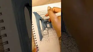 Copic marker hand render #interiordesign #copic #sketch #drawing #draw #designer #alcoholink
