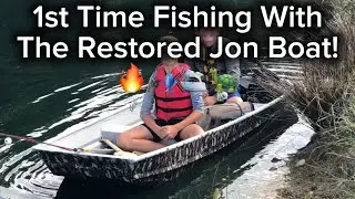 1st Time Fishing With The Restored Jon Boat - #fishing #boats 