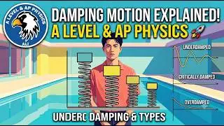 Understanding Damping Motion and Different Types of Daming Explained I    A Level and AP Physics 🚀