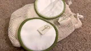 Soft Reusable Makeup Remover Pads w Washable Laundry Bag, Zero Waste Made of Cotton & Bamboo