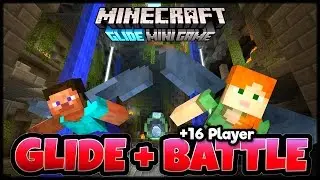 Minecraft New Glide Mini Game & 16 Player Battle Mode Update -Xbox One & PS4 Gameplay