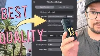 Insta360 X3 best EXPORT QUALIRTY and MORE TIPS! 💯