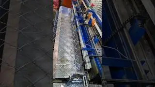 Amazing process of making Chain Link fencing in Indian factory #chainlinkfencing #ytshorts
