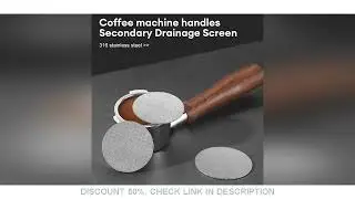 Cafeteira de malha resistente ao calor reutiliz&aacute;vel, Filtro para m&aacute;quina de caf&eacute;, Handle Puck Screen
