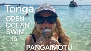 Tonga Open Ocean Swim to Pangaimotu 🏝 (2021) | Tonga Vlog
