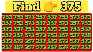 Find The Odd One Out Number/ Test Your Observation Skills With This Fast Number Puzzle Game! 