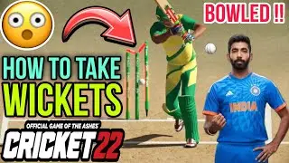 How To Take Wickets in Cricket 22 | Cricket 22 Me Wicket Kaise Le | Cricket 22 Wicket Trick | Tips