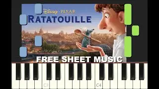 LE FESTIN from RATATOUILLE, Pixar, Disney, Piano tutorial with free Sheet Music (pdf)