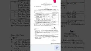 HPU PG courses 2024 counselling date #hpushimla #pgcourse #counselling2024 #MA #Msc #date