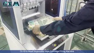 Disposable Vape Cartridge Filling Machine | 6-Head High-Speed Oil Filling