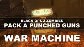 Black Ops 2 Zombies: Pack A Punched Guns | War Machine/Dystopic Demolisher