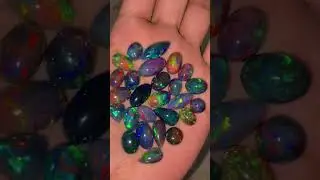 Natural Smoked black Opals price :- $300 for all this