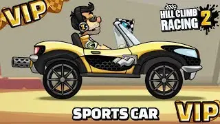Hill Climb Racing 2 - VIP ⭐️ SPORTS CAR ⭐️VIP - Walkthrough | GamePlay