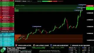 🔴 PEPE LIVE TRADING EDUCATION CHART WITH SIGNALS ( PEPECOIN USDT ) MEME CRYPTO