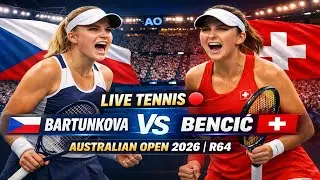 Bartunkova vs Bencic 🔴 LIVE TENNIS Australian Open 2026 | R64