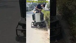 ROAD CLEANING MACHINE INDIA #automobile #electric #sweeping