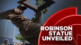 Jackie Robinson Statue Unveiled In Los Angeles