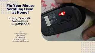 FIX Your Mouse Scrolling issue at home | how to solve mouse scroll problem at home