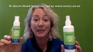 D-Germ Hand Sanitiser Spray bottles