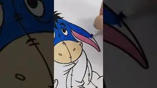 Coloring Eeyore Disney Winnie the Pooh #coloring #disney #eeyore #cute