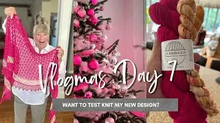 Vlogmas, день 7: половина работы над спинкой свитера «Warm Regards» + пробная вязка | Подкаст о в...