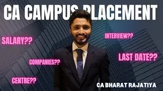 All about CA Campus Placement | My Experience | Salary of CA in Campus