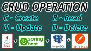 CRUD Operation in Spring boot with PostgreSQL and spring data JPA.|| Practical