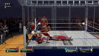 The Wild Samoans vs. Rocky Johnson & Tony Atlas - Steel Cage - WWE 2K25