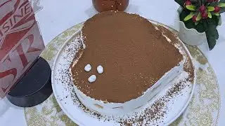 Un bon tiramisu avec une bonne tasse de caf&eacute;،الذ تيراميسو لتحلية المساءأو السهرة 