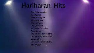 Hariharan Tamil Song Hits