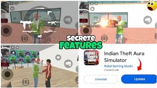 Custom Gun Feature Add in Indian Theft Aura Simulator | New Update | Tiny Jack Mode | Challenge Mode