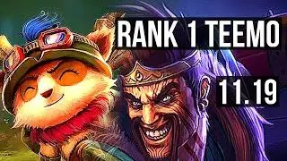 TEEMO vs DRAVEN (TOP) | Rank 1 Teemo, 1000+ games, 1.0M mastery, 2/1/4 | NA Challenger | v11.19