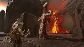 God of War 2018. Muspelheim Arena 3 trials! Gameplay combat PS5 60FPS