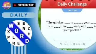 Word Search Explorer: Daily Challenge (January 13, 2026)