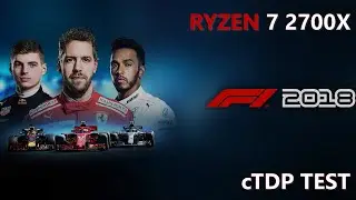 Ryzen 7 2700X cTDP Test - 45W vs. 65W vs. 85W vs. 105W - GTX 1070 - F1 2018