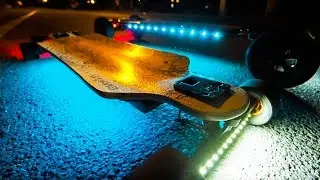 $10 DIY Light Up Electric Skateboard