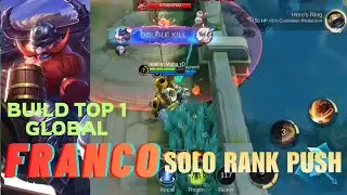 MVP Tank!! Franco Solo Rank Push - Build Top 1 Global Franco ~ MLBB