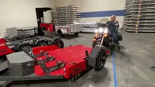 Partial drop (rear only) ramp-free single-axle trailer, 2,575 lbs