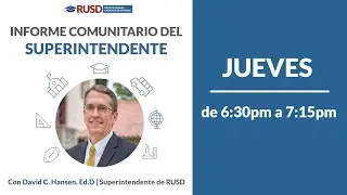 Informe Comunitario del Superintendente 08/06/2020