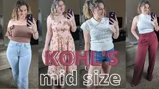 KOHL'S Mid-Size Try-On Haul || Summer & Fall Outfits