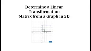 Determine a Transformation Matrix from a Graph in 2D (Unit Square to Rectangle)