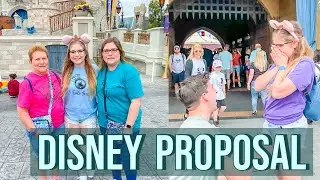 SURPRISE DISNEY WORLD PROPOSAL!: disney world magic kingdom vlog