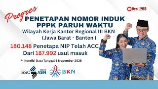 UP DATE 96 % PROGRES NIP PPPK PARUH WAKTU