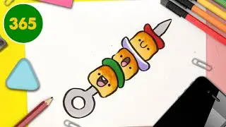 HOW TO DRAW A CUTE SKEWER KAWAII