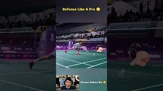 Defence Like A Pro 😳 Let's See #badminton #defence #sports #shorts