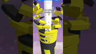 Stack ball in high score gaming video #stackballgame #gaming #stackballgame #viral  #viralshorts